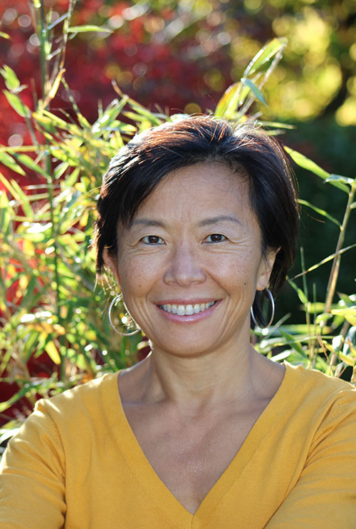 Connie in a yellow sweater